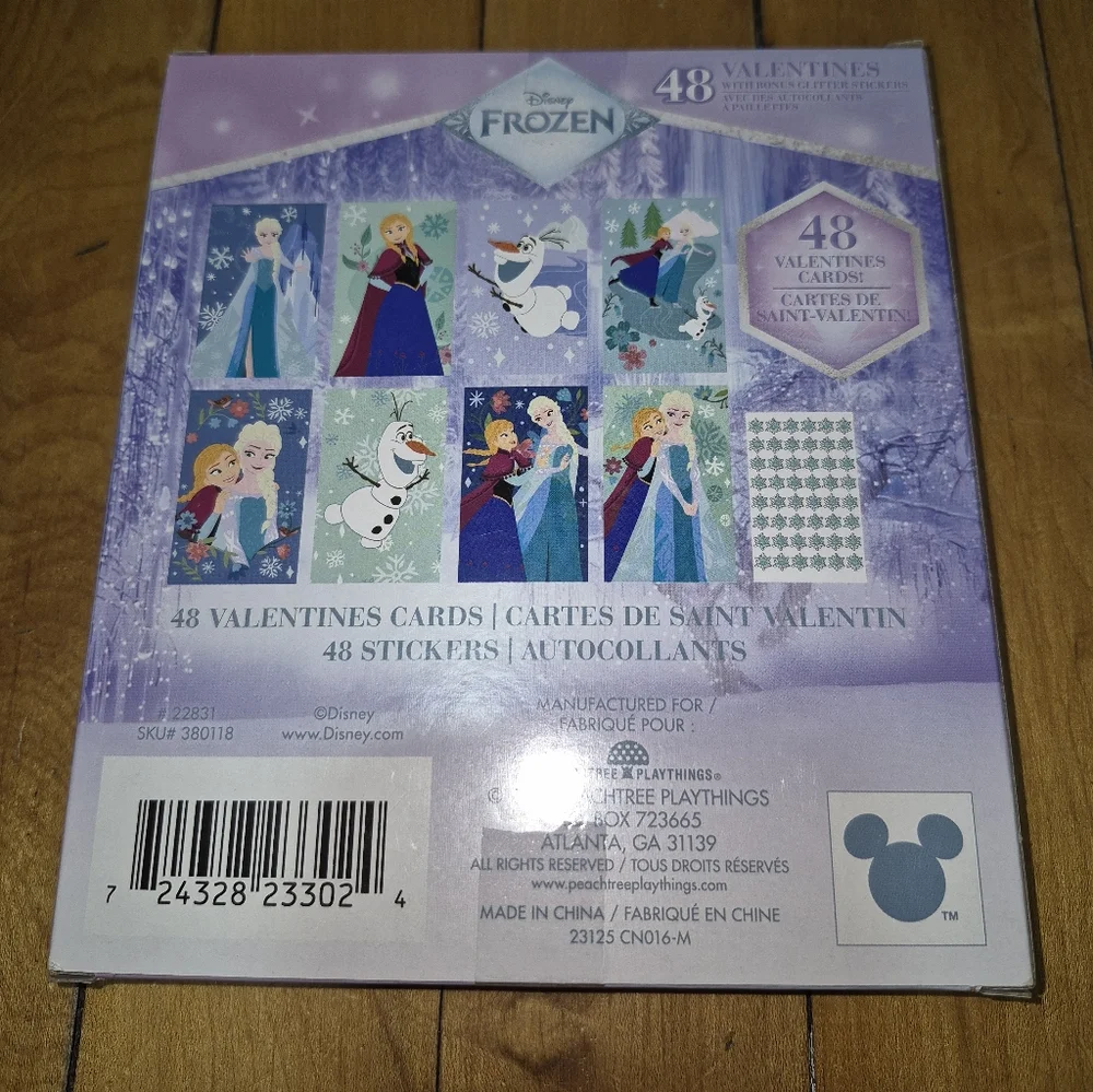 Disney Frozen Valentines Cards: 1 Set, 48 ct